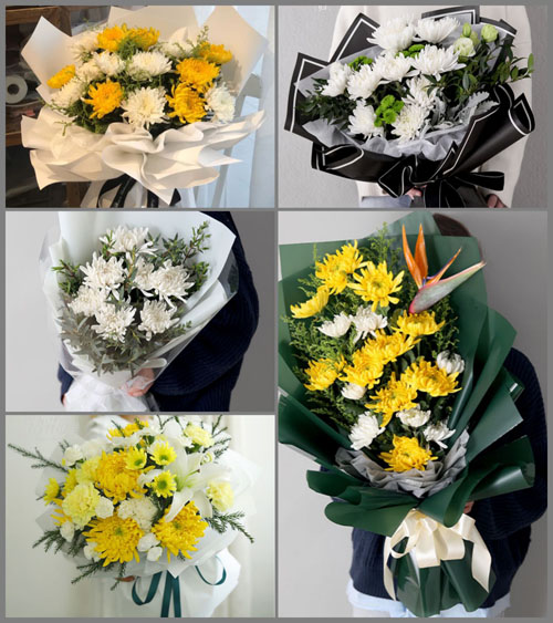 安徽马鞍山花山区江东街道白事花束代送